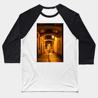 Old street with arches in Prague Baseball T-Shirt